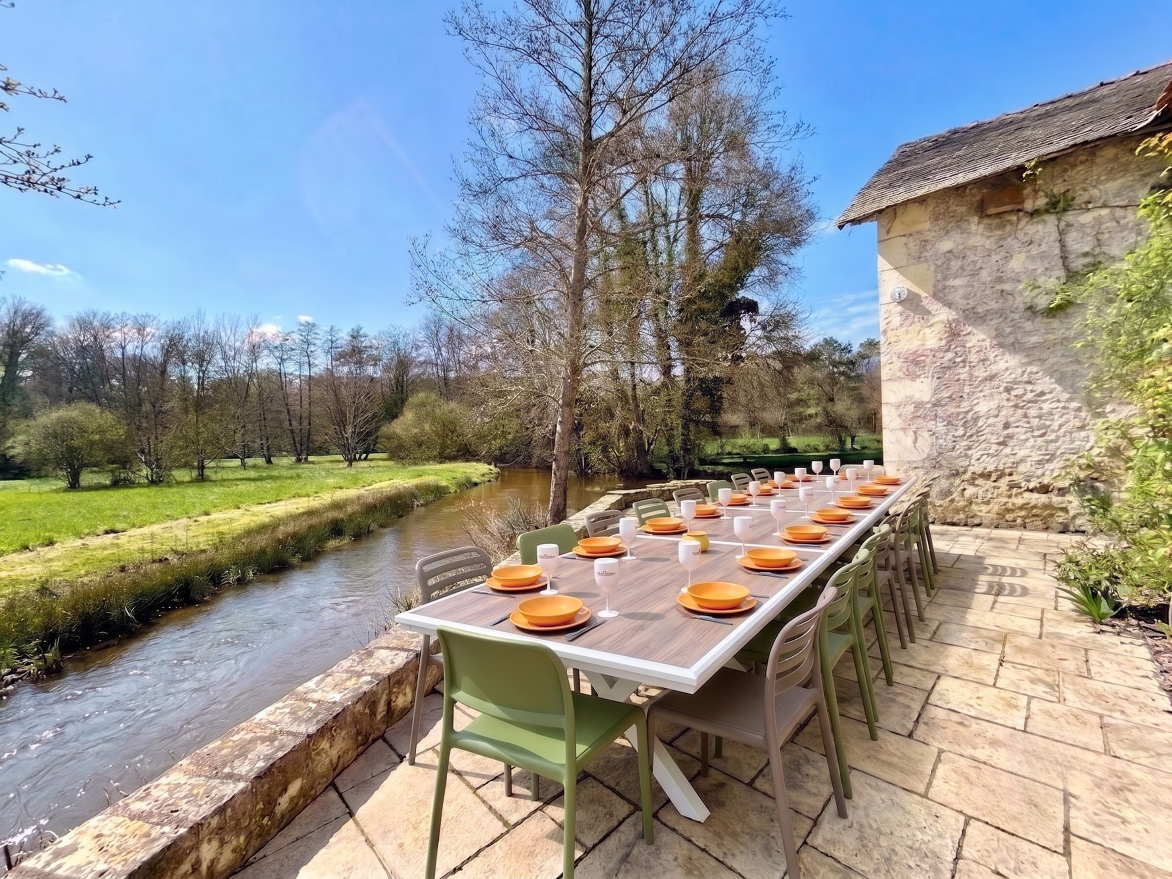 Villa Moulin Jasnot à Mouliherne, location pour grand groupe près d'Angers