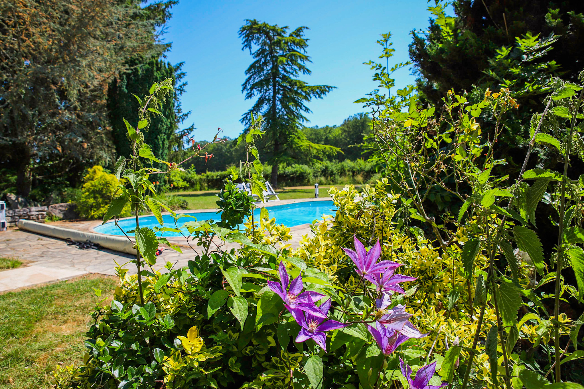 Vue aérienne de la villa Chasseusserie